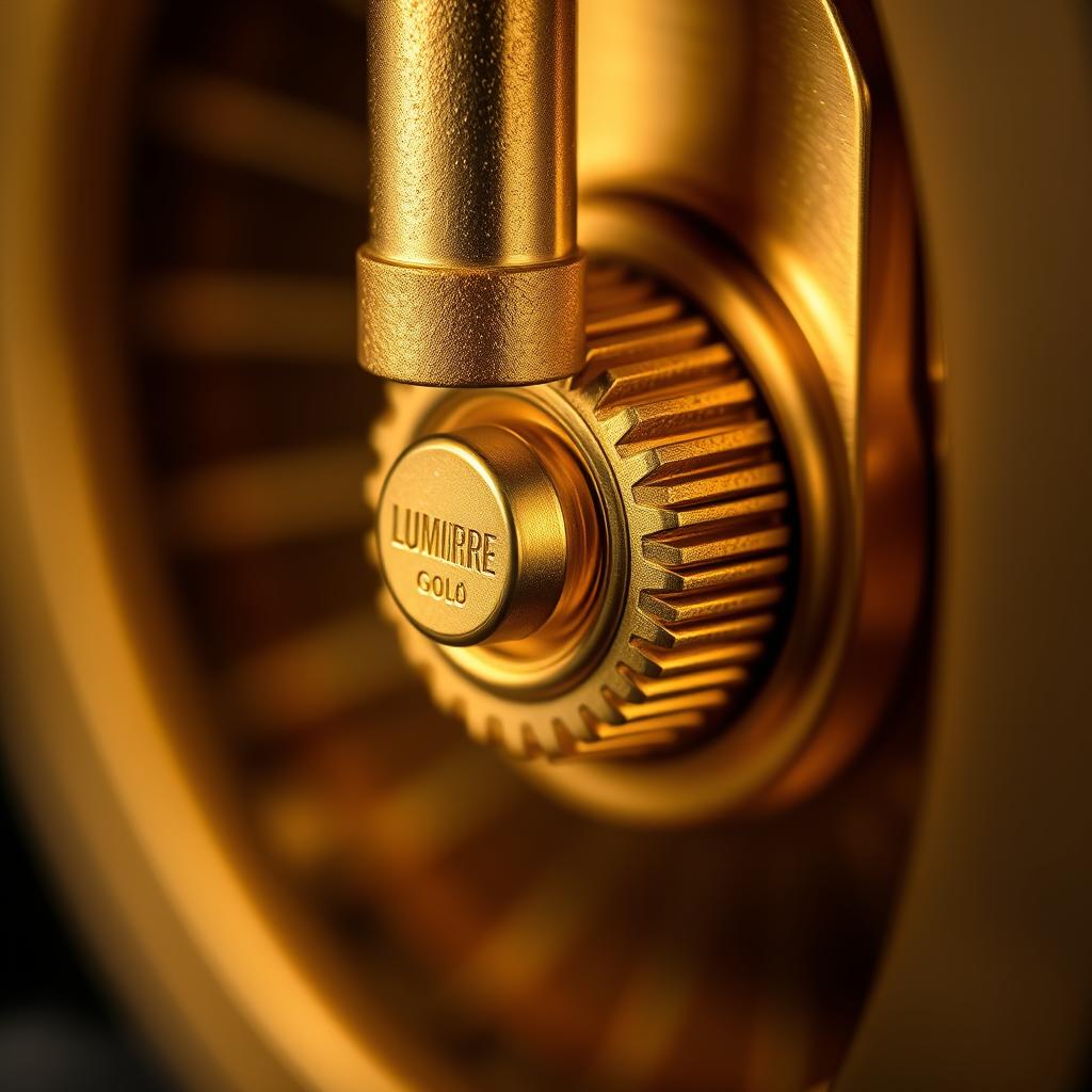 Lumiere Gold detale produktu ukazujące złote wykończenie