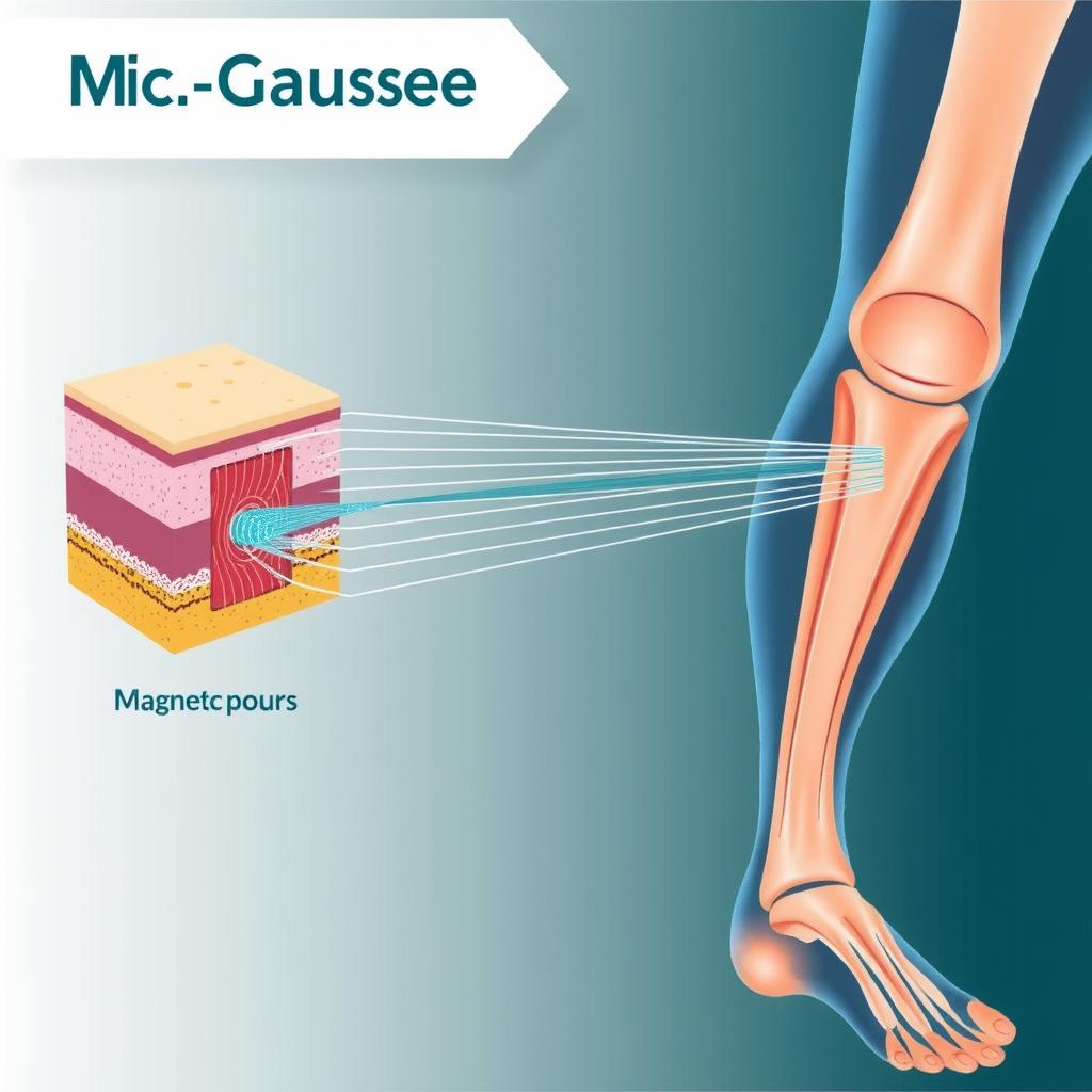 Schemat działania fal magnetycznych Mc Gausse
