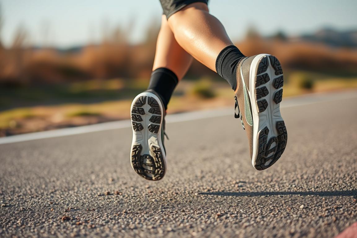 Sportowiec używający Plantillas Magnetic podczas treningu