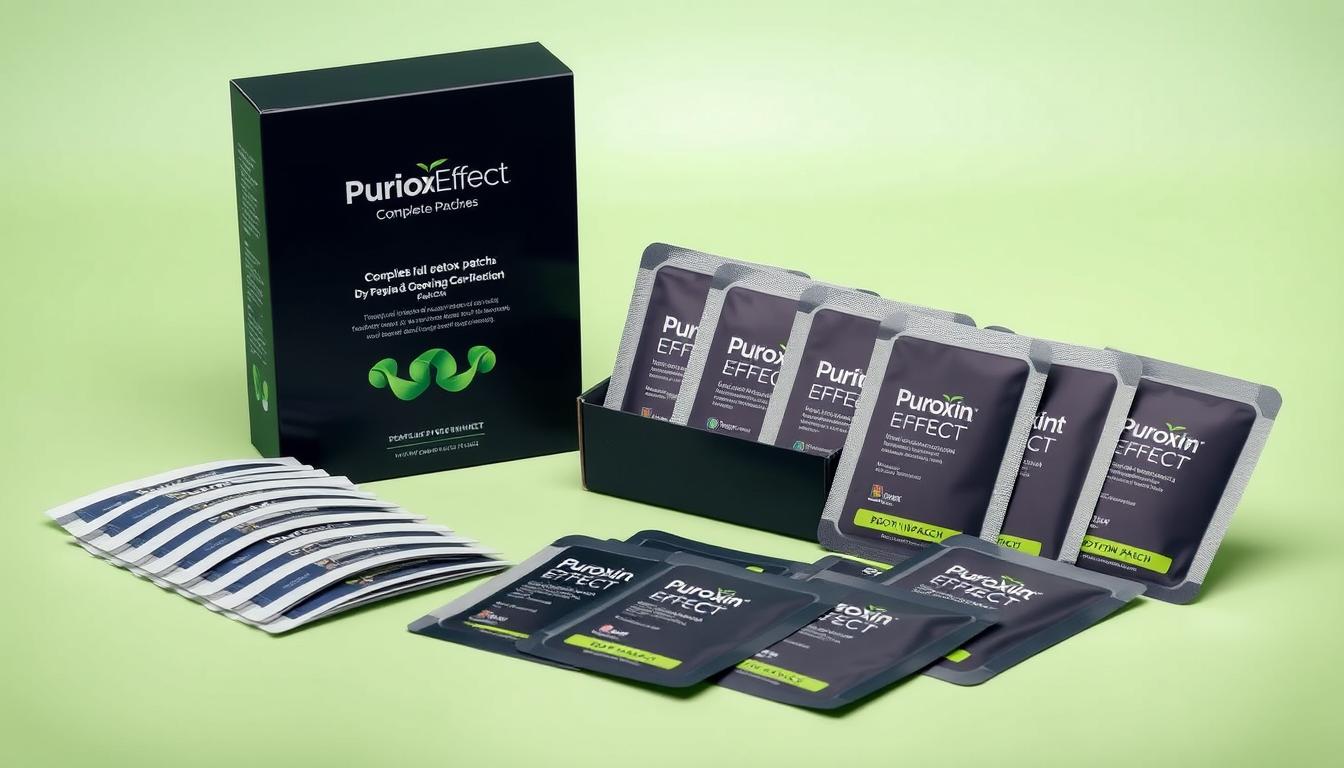 Opakowanie Puroxin Effect z kompletem plastrów detoksykujących