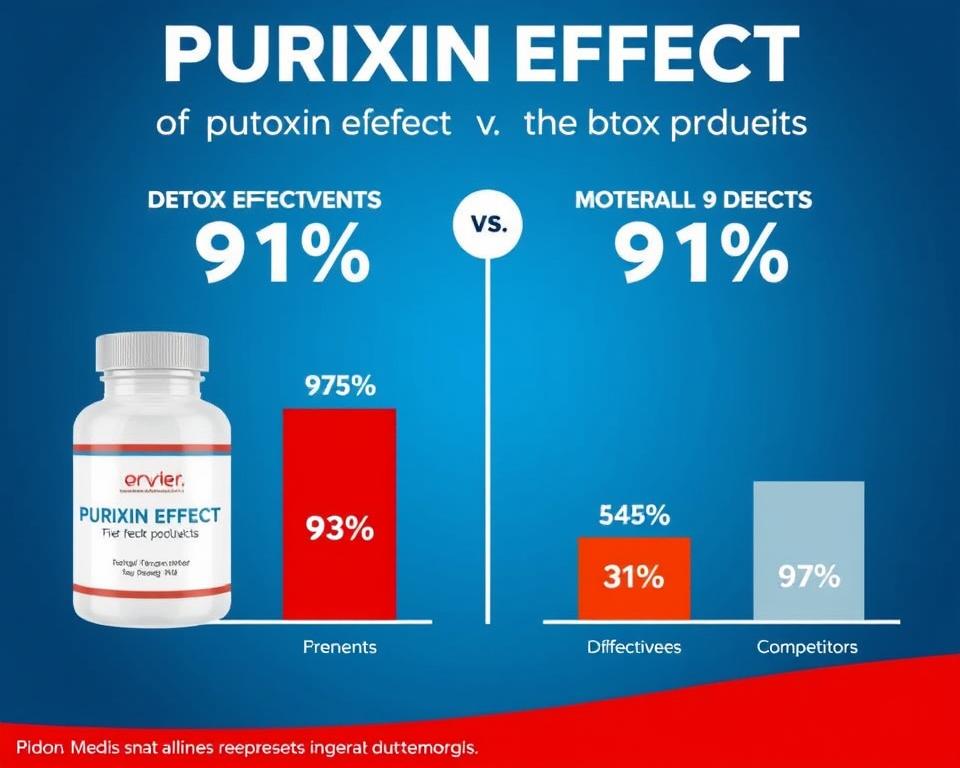 Porównanie skuteczności Puroxin Effect z innymi produktami detoksykującymi